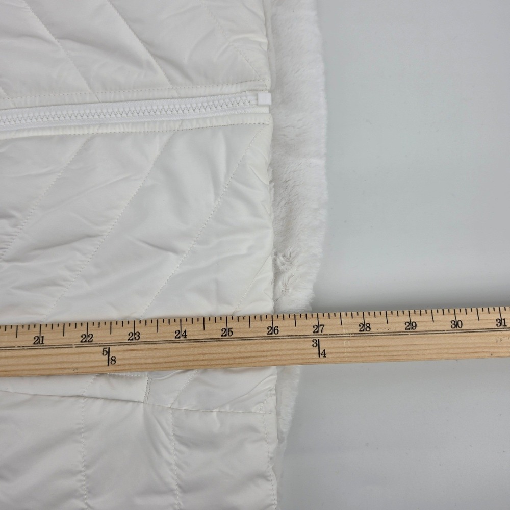 The North Face Womens Sherpa Puffer Reversible Vest White Quilted Fleece Large - Picture 10 of 10